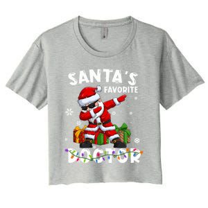 SantaS Favorite Doctor Family Matching Group Christmas Gift Women's Crop Top Tee