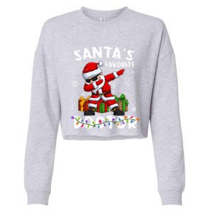 SantaS Favorite Doctor Family Matching Group Christmas Gift Cropped Pullover Crew