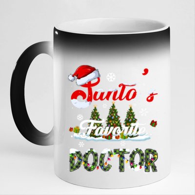 SantaS Favorite Doctor Family Matching Group Christmas Gift 11oz Black Color Changing Mug