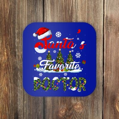 SantaS Favorite Doctor Family Matching Group Christmas Gift Coaster