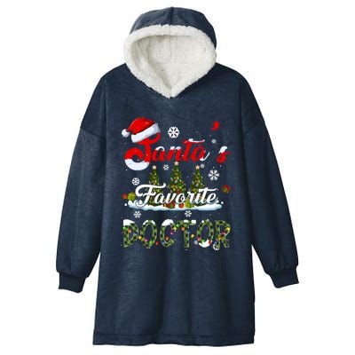 SantaS Favorite Doctor Family Matching Group Christmas Gift Hooded Wearable Blanket