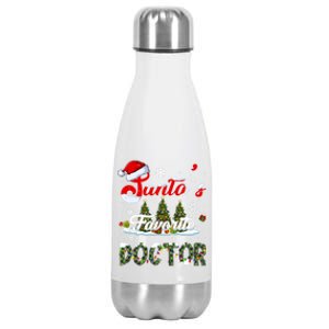 SantaS Favorite Doctor Family Matching Group Christmas Gift Stainless Steel Insulated Water Bottle