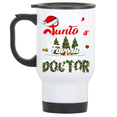 SantaS Favorite Doctor Family Matching Group Christmas Gift Stainless Steel Travel Mug