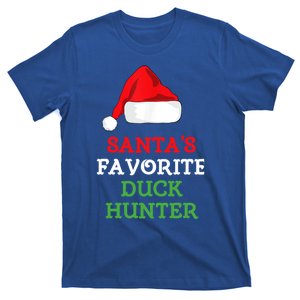 SantaS Favorite Duck Hunter Gift Christmas Funny Hunting T-Shirt