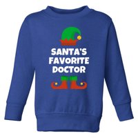 SantaS Favorite Doctor Funny Christmas Hat Md Gift Toddler Sweatshirt