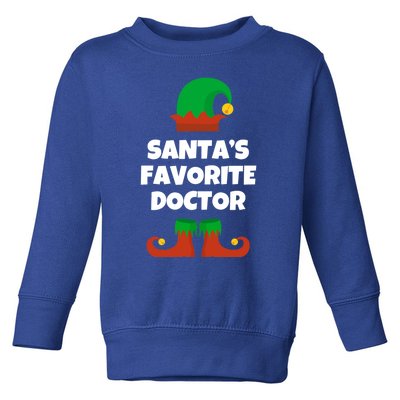 SantaS Favorite Doctor Funny Christmas Hat Md Gift Toddler Sweatshirt