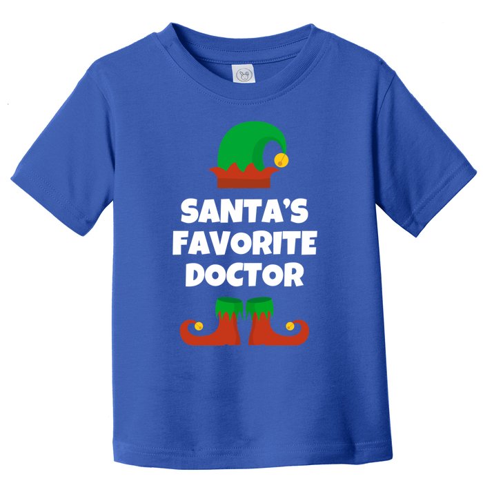 SantaS Favorite Doctor Funny Christmas Hat Md Gift Toddler T-Shirt