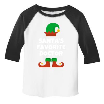 SantaS Favorite Doctor Funny Christmas Hat Md Gift Toddler Fine Jersey T-Shirt