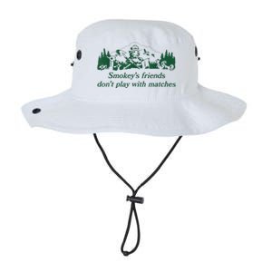 Smokey's Friends Don't Play With Matches Funny Saying Legacy Cool Fit Booney Bucket Hat