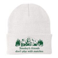 Smokey's Friends Don't Play With Matches Funny Saying Knit Cap Winter Beanie