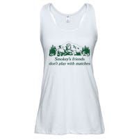 Smokey's Friends Don't Play With Matches Funny Saying Ladies Essential Flowy Tank