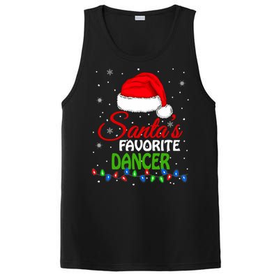 SantaS Favorite Dancer Santa Hat Lights. Funny Christmas PosiCharge Competitor Tank