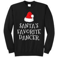 SantaS Favorite Dancer Christmas Hat Funny Dancing Dance Sweatshirt