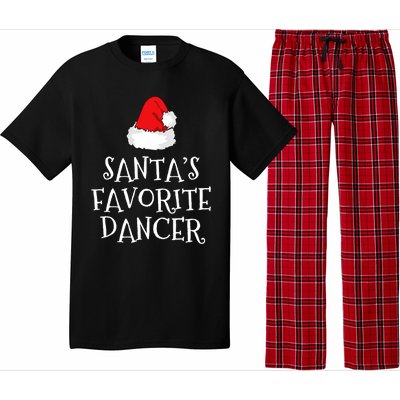 SantaS Favorite Dancer Christmas Hat Funny Dancing Dance Pajama Set