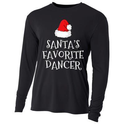 SantaS Favorite Dancer Christmas Hat Funny Dancing Dance Cooling Performance Long Sleeve Crew