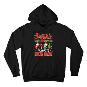 SantaS Favorite Daycare Teacher Santa Hat Xmas Hoodie