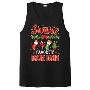 SantaS Favorite Daycare Teacher Santa Hat Xmas PosiCharge Competitor Tank