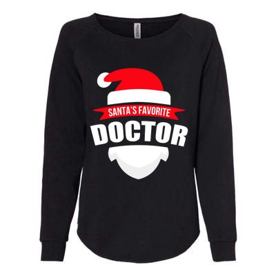 SantaS Favorite Doctor Gift Christmas Gift Wear Womens California Wash Sweatshirt