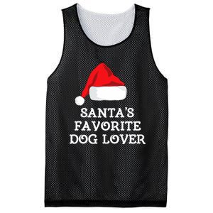 SantaS Favorite Dog Lover Christmas Hat Funny Xmas Mesh Reversible Basketball Jersey Tank