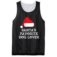 SantaS Favorite Dog Lover Christmas Hat Funny Xmas Mesh Reversible Basketball Jersey Tank