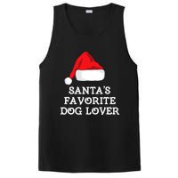 SantaS Favorite Dog Lover Christmas Hat Funny Xmas PosiCharge Competitor Tank