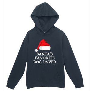 SantaS Favorite Dog Lover Christmas Hat Funny Xmas Urban Pullover Hoodie