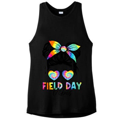 School Field Day Fun Tie Dye Field Day 2025 Girl Ladies PosiCharge Tri-Blend Wicking Tank