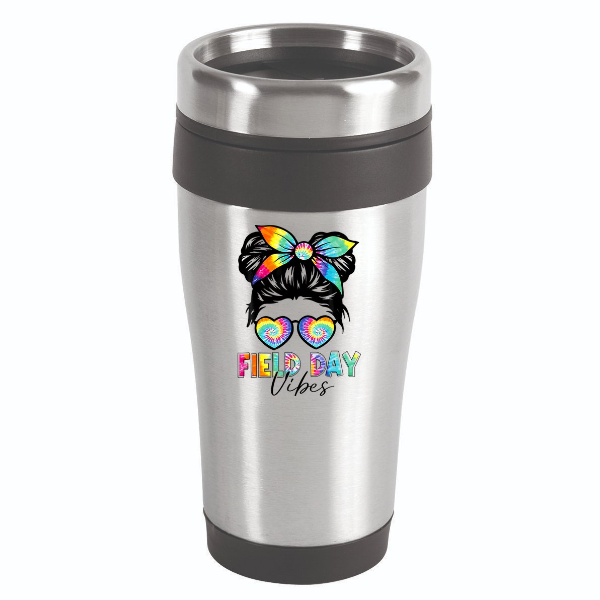 School Field Day Fun Tie Dye Field Day 2025 Girl 16oz Travel Tumbler