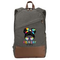 School Field Day Fun Tie Dye Field Day 2025 Girl Cotton Canvas Backpack