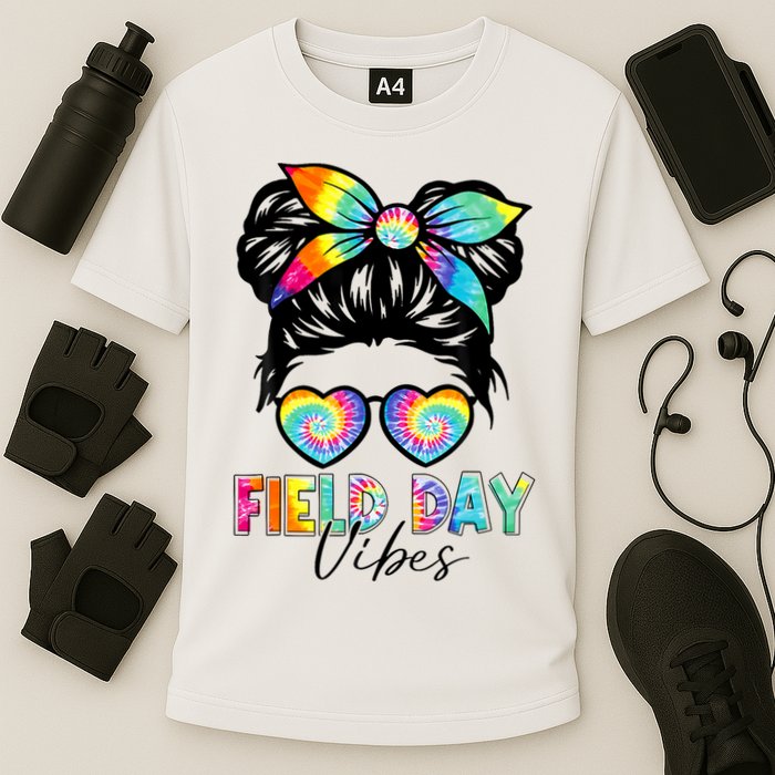 School Field Day Fun Tie Dye Field Day 2025 Girl Cooling Performance Crew T-Shirt