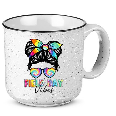 School Field Day Fun Tie Dye Field Day 2025 Girl 15oz Campfire Ceramic Mug