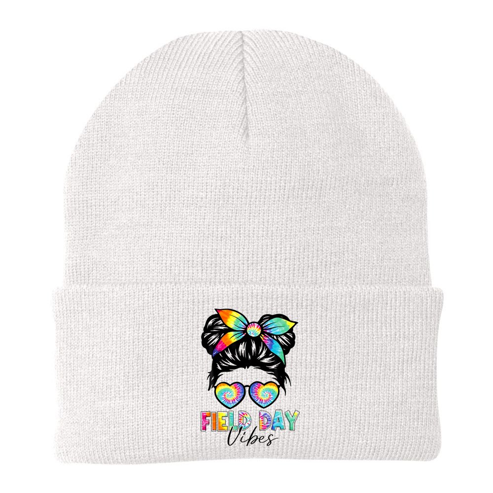 School Field Day Fun Tie Dye Field Day 2025 Girl Beanie