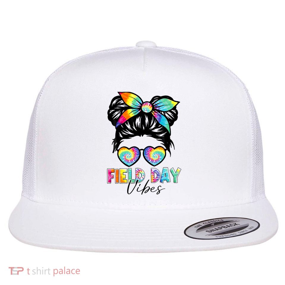 School Field Day Fun Tie Dye Field Day 2025 Girl Flatbill Hat