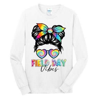 School Field Day Fun Tie Dye Field Day 2025 Girl Tall Long Sleeve T-Shirt