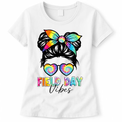 School Field Day Fun Tie Dye Field Day 2025 Girl Womens T-Shirt