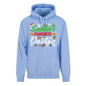 SantaS Favorite Doctor Meaningful Gift Funny Christmas Xmas Funny Gift Unisex Surf Hoodie