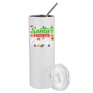 SantaS Favorite Doctor Meaningful Gift Funny Christmas Xmas Funny Gift Stainless Steel Tumbler