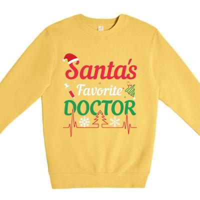 SantaS Favorite Doctor Gift Premium Crewneck Sweatshirt