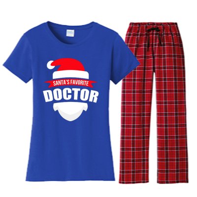 SantaS Favorite Doctor Cute Gift Fun Christmas Wear Women's Flannel Pajama Set