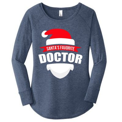 SantaS Favorite Doctor Cute Gift Fun Christmas Wear Women's Perfect Tri Tunic Long Sleeve Shirt