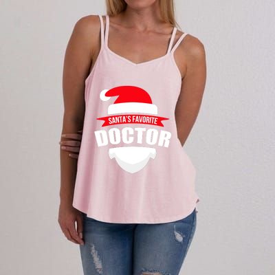 SantaS Favorite Doctor Cute Gift Fun Christmas Wear Women's Strappy Tank