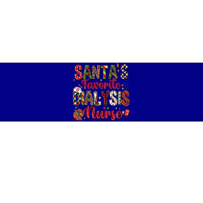 SantaS Favorite Dialysis Nurse Buffalo Plaid Christmas Cute Gift Bumper Sticker