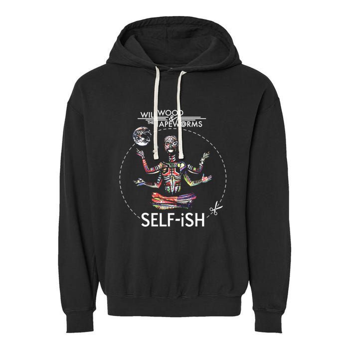Selffish Funny Design Witty And Playful Humor Garment-Dyed Fleece Hoodie