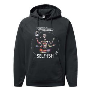 Selffish Funny Design Witty And Playful Humor Performance Fleece Hoodie