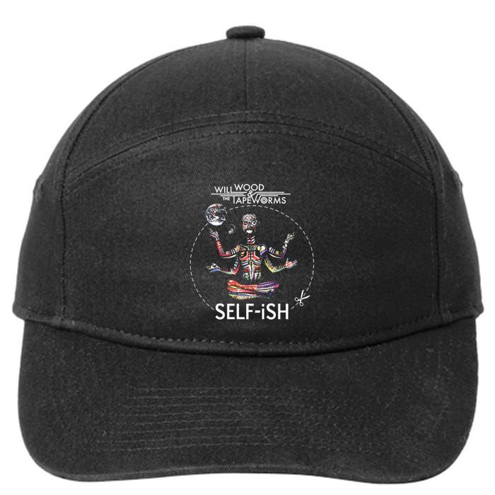 Selffish Funny Design Witty And Playful Humor 7-Panel Snapback Hat