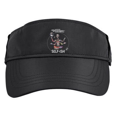 Selffish Funny Design Witty And Playful Humor Adult Drive Performance Visor