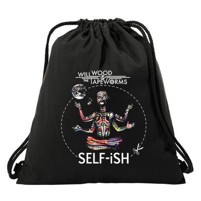 Selffish Funny Design Witty And Playful Humor Drawstring Bag
