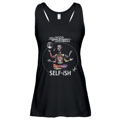 Selffish Funny Design Witty And Playful Humor Ladies Essential Flowy Tank