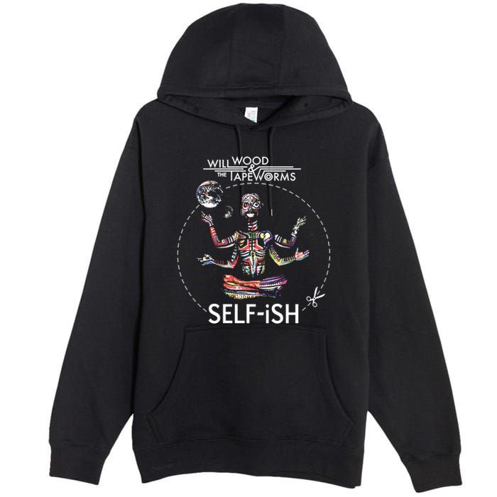 Selffish Funny Design Witty And Playful Humor Premium Pullover Hoodie