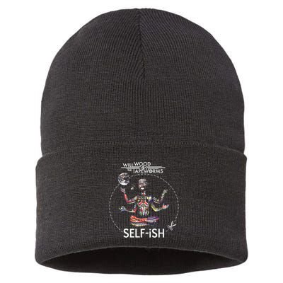 Selffish Funny Design Witty And Playful Humor Sustainable Knit Beanie
